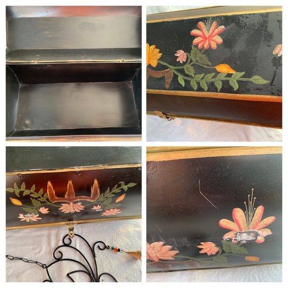 Vintage Lotus Gift Chest w/ Chimes Incense Candles Heart Porcelain Box & More 🌸 - Picture 8 of 10
